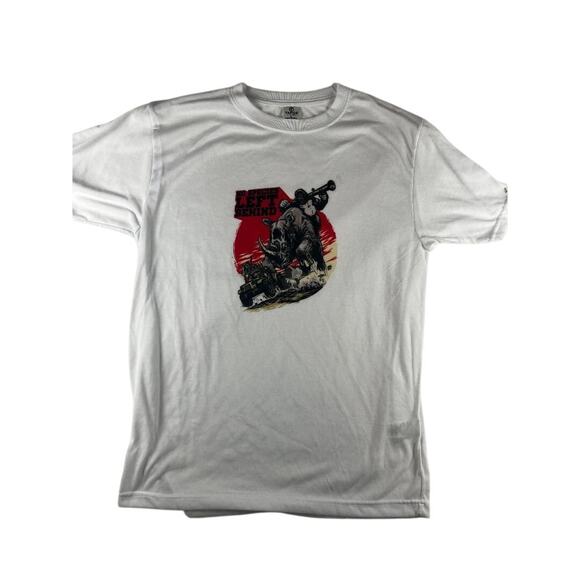 Vapor Apparel Gaming T-Shirt Large White "No Species Left Behind" Good Condition - Picture 1 of 10